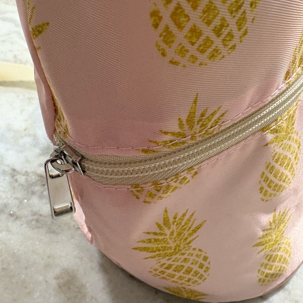 Pink Pineapple Drawstring Cooler Bag - image 3